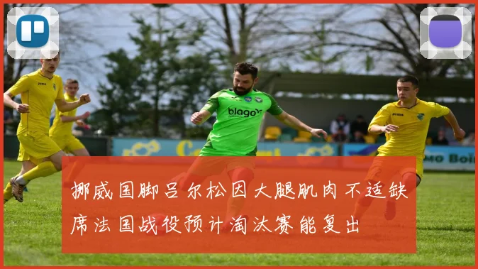 挪威国脚吕尔松因大腿肌肉不适缺席法国战役预计淘汰赛能复出
