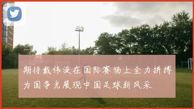 期待戴伟浚在国际赛场上全力拼搏为国争光展现中国足球新风采